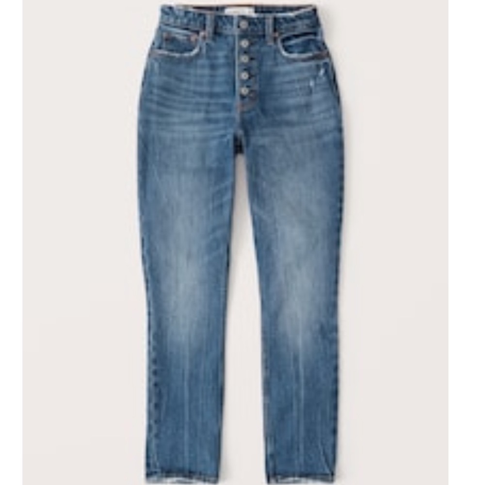 Abercrombie & Fitch Cuve Love High Rise Skinny Jeans sz 24 / sz 00 Button Fly